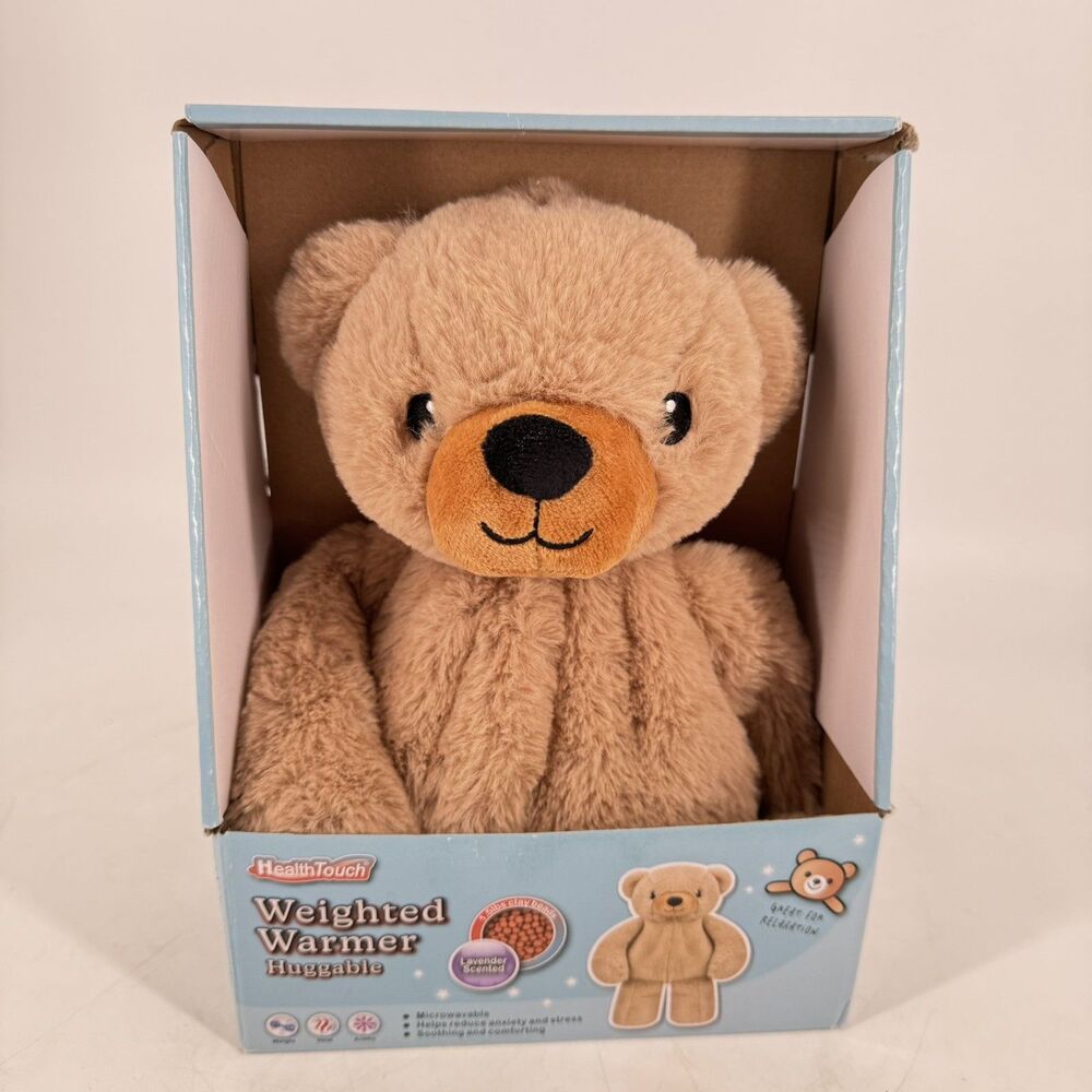 HealthTouch Weighted Warmer Huggable Bear Lavender Scented Microwavable Plush